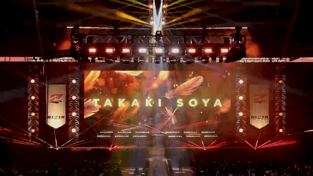 【RIZIN 真夏の喧嘩祭り】入場演出LED制作