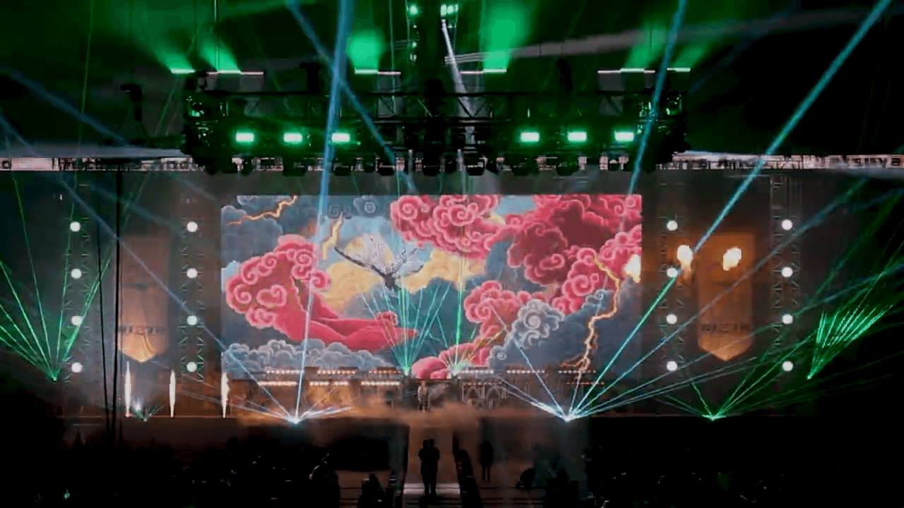 【RIZIN 真夏の喧嘩祭り】入場演出LED制作