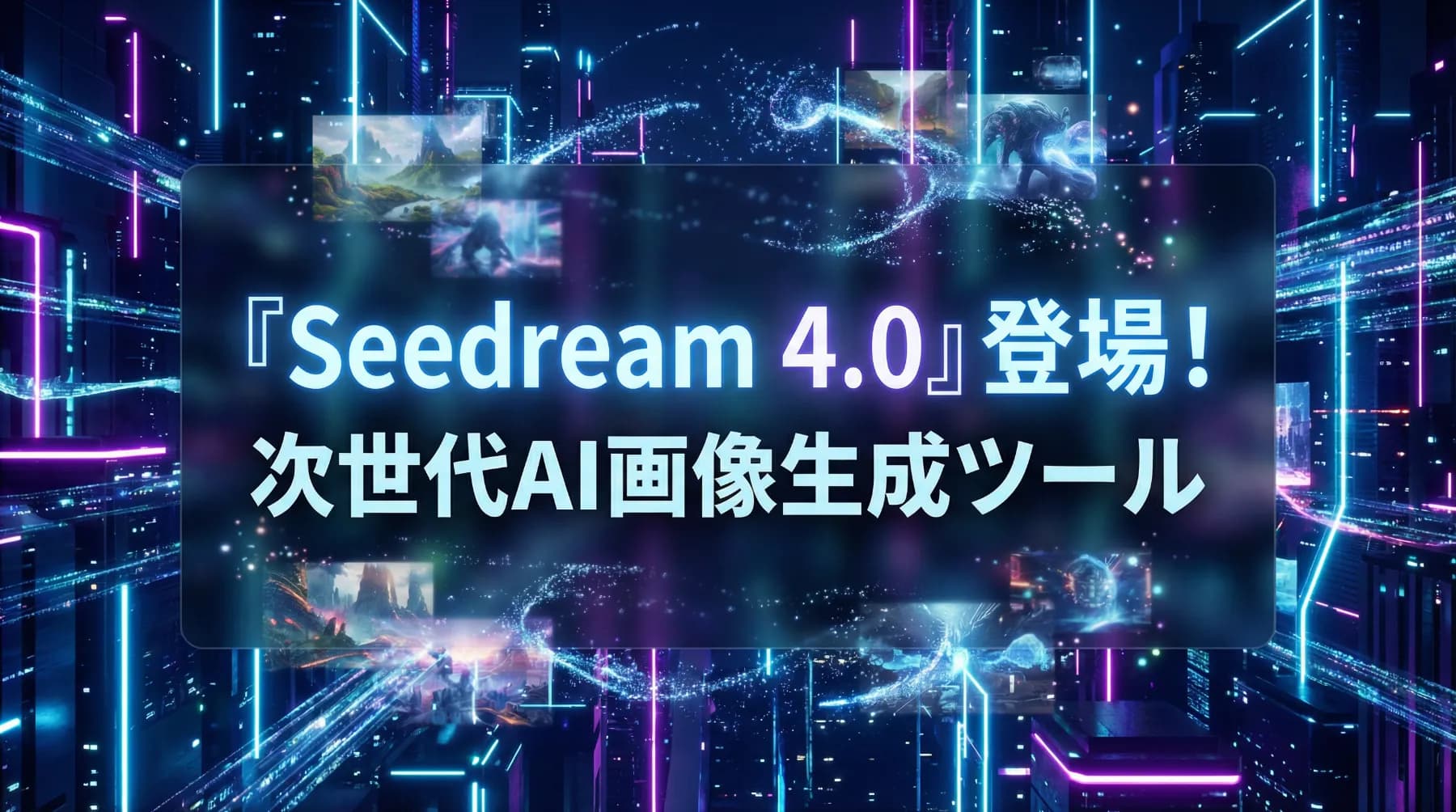 「Seedream 4.0」登場!ByteDanceの次世代AI画像生成ツールを徹底解説【高速×低価格×高品質】