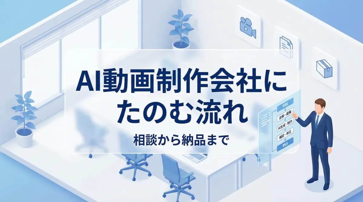 AI動画制作会社にたのむ流れ【相談から納品まで】